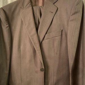 Brown stripe suit by Joseph Abboud